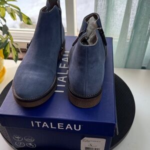 Woman’s Blue Suede boots